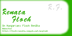 renata floch business card