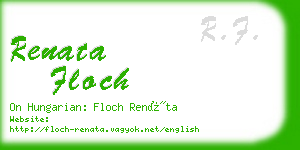 renata floch business card